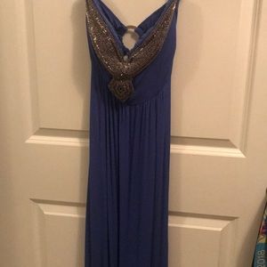 Strapless maxi dress